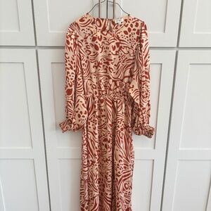 Orange Umgee Maxi Dress Size M